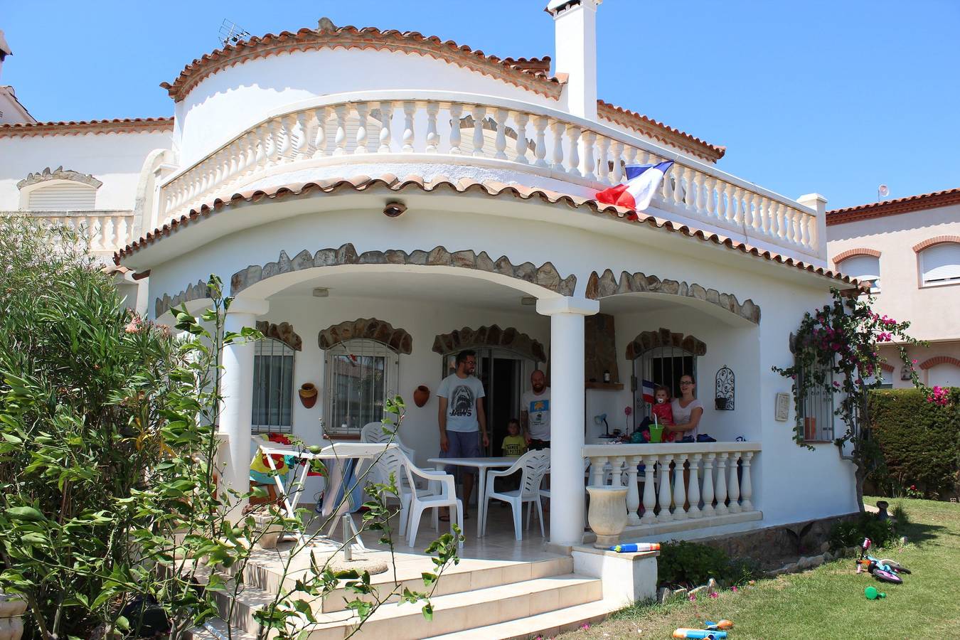 Villa 'Casa Luzia' con vistas al mar y a la montaña y piscina compartida in Montroig, Costa Dorada