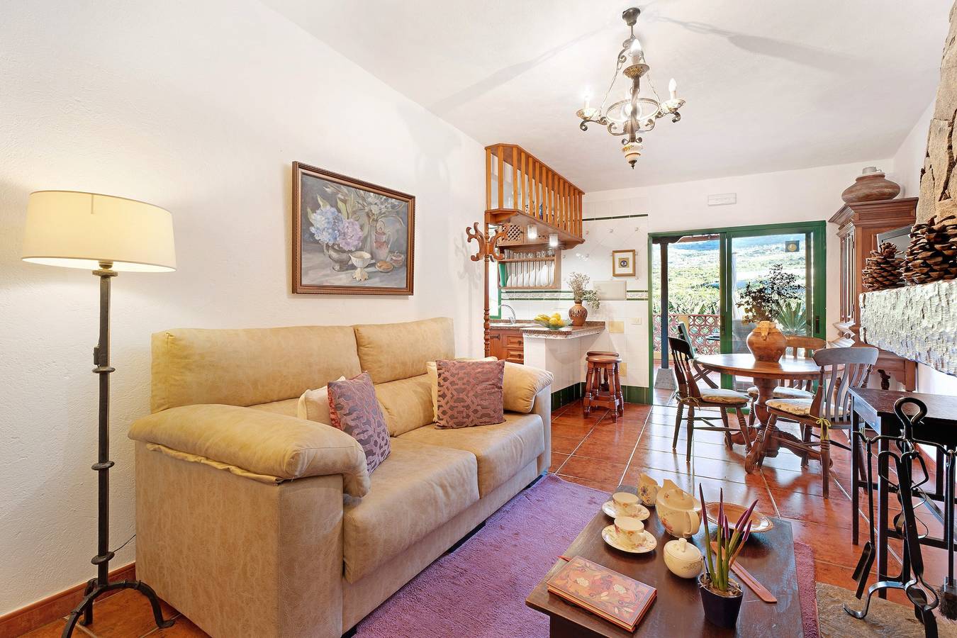 Ferienhaus 'La Cuadra' mit Meerblick, privater Terrasse und Wlan in Buenavista del Norte, Teneriffa Nord