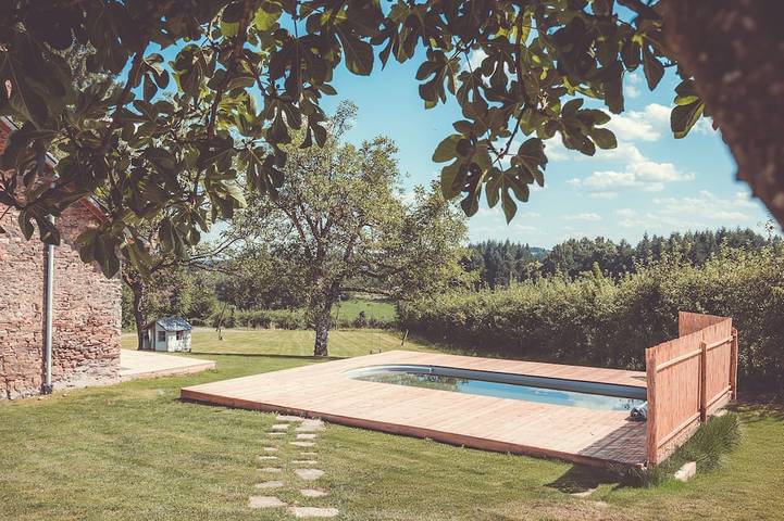 Maison de vacances pour 5 personnes, avec piscine ainsi que terrasse et jardin