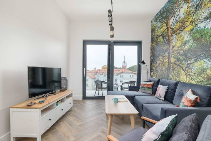 Apartament wakacyjny dla 5 osób, z Ogród w Mrzeżyno