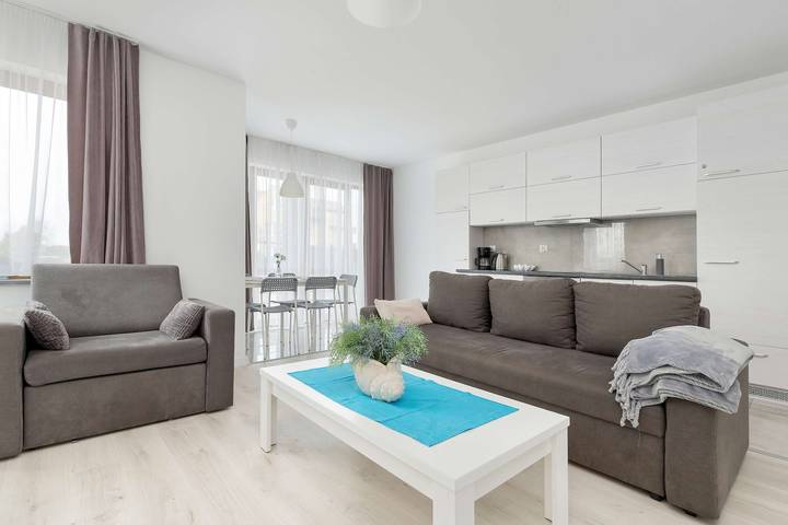 Apartament wakacyjny dla 5 osób, z Ogród w Łeba