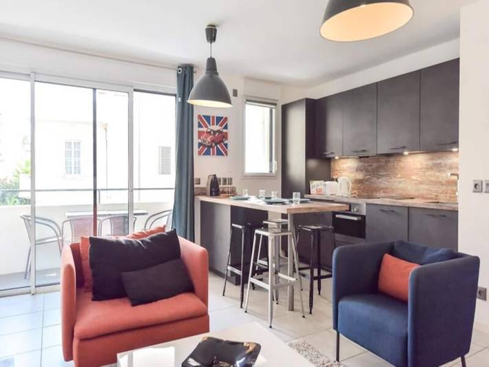 Gîte pour 4 personnes, avec piscine et balcon dans Port du Mourre-Rouge