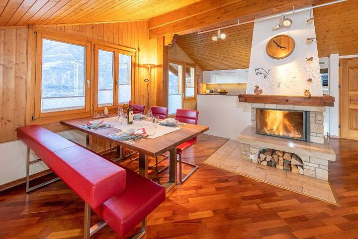 Ganze Ferienwohnung, Ferienwohnung Pumuckl - 4-Bettwohnung in Grächen, Walliser Alpen