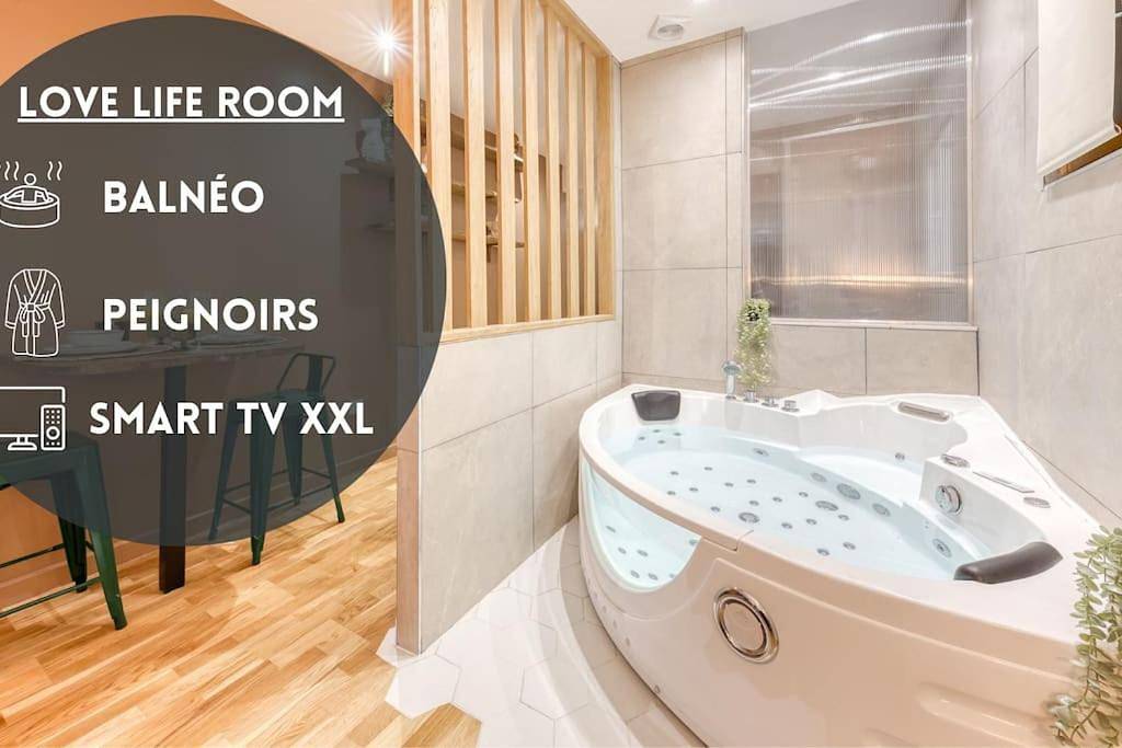 Appartement entier, Love Life Room-Jacuzzi-Netflix-Accès-24/7-Privé in Étampes, Essonne