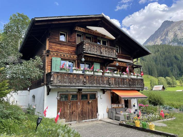 Ferienwohnung für 5 Personen, mit Balkon und Garten