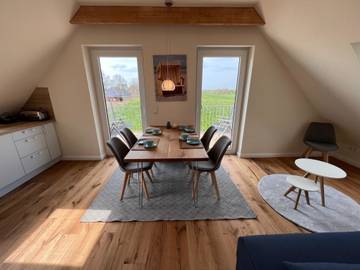 Ferienwohnung für 4 Personen, mit Garten und Whirlpool sowie Terrasse und Sauna in Dornum