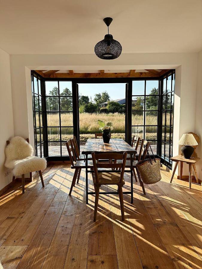 Ferienhaus für 8 Personen, mit Balkon und Terrasse sowie Garten und Ausblick in Schechen