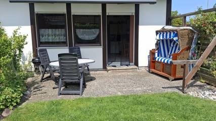 Ferienwohnung für 4 Personen, mit Garten und Terrasse, kinderfreundlich in Presen