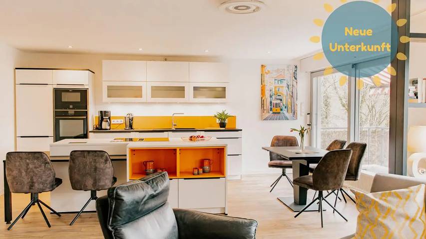 Ferienwohnung für 6 Personen, mit Balkon und Garten sowie Sauna in Edertal