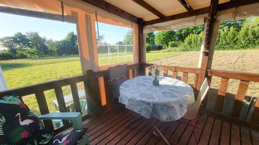 Gîte pour 4 personnes, avec jardin ainsi que vue et terrasse à Chambellay - 2