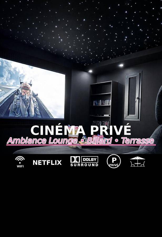 Le Cinema des déoux salle de cinéma privative in Forcalqueiret, Côte méditerranéenne (France)