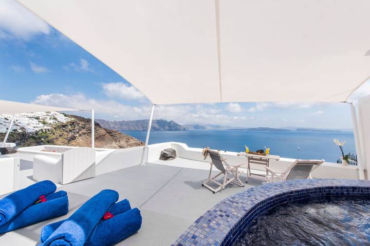 Villa pour 2 personnes, avec terrasse et vue sur l’océan à Oia - 2