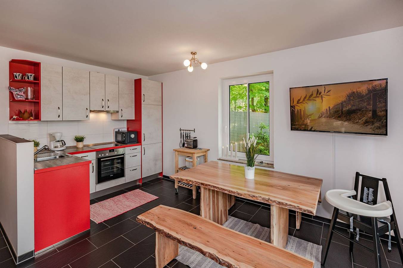 Haus Kontraste 4m - familiäre Doppelhaushälfte mit Sauna & Kamin in Gothensee, Korswandt