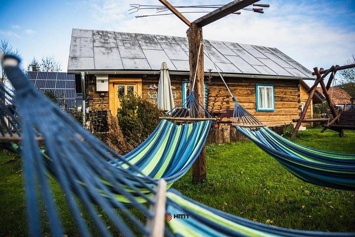 Dom dla 2 osób, z Taras i Ogród oraz Sauna w Myczkowce