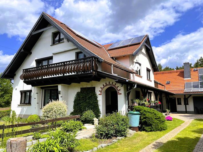 Ferienwohnung für 2 Personen, mit Terrasse und Garten am Bärwalder See