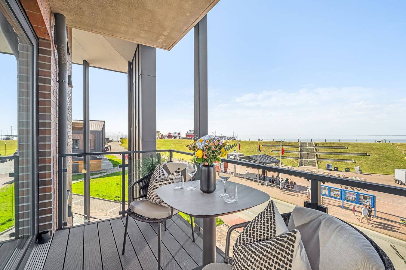Ganze Wohnung, The View A07 Utblick - Meerblick, Aufzug, gemein. Sauna, Pkw-Stellplatz in Badestrand Dagebüll, Dagebüll