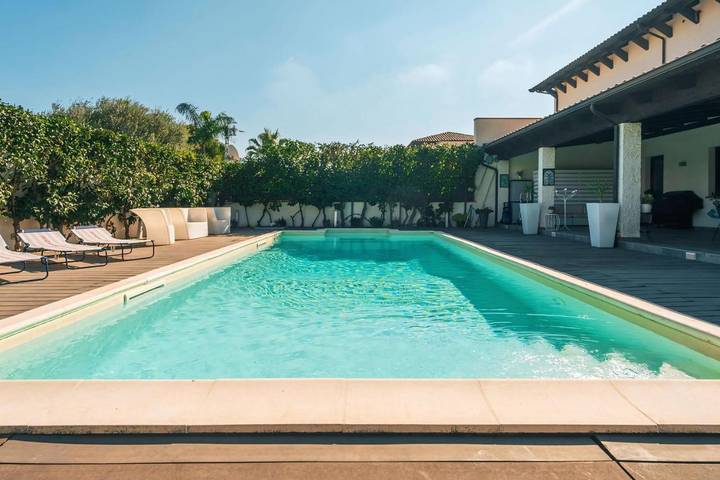 Villa für 8 Personen, mit Pool und Ausblick sowie Garten in Palermo - 3