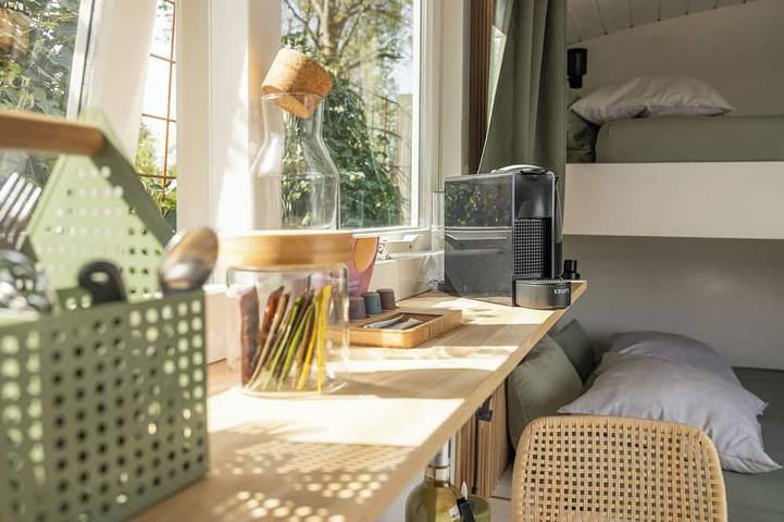 Tinyhouse Het Voordek - am See in der Nähe von Amsterdam in Vinkeveen, Groene Hart
