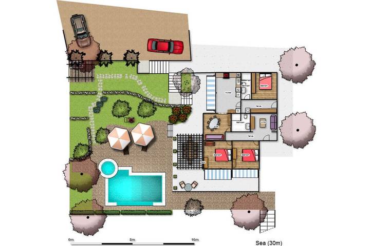 Villa pour 9 personnes, avec terrasse et jardin à Tisno - 2