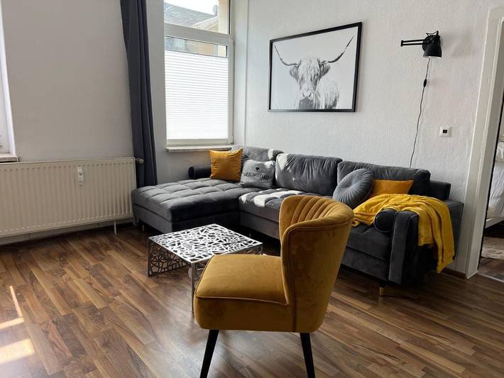 Ferienwohnung für 7 Personen, mit Balkon und Garten sowie Ausblick in Glauchau