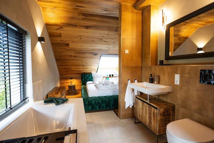 Chalet für 5 Personen, mit Garten und Sauna sowie Balkon, mit Haustier in Winterberg - 4