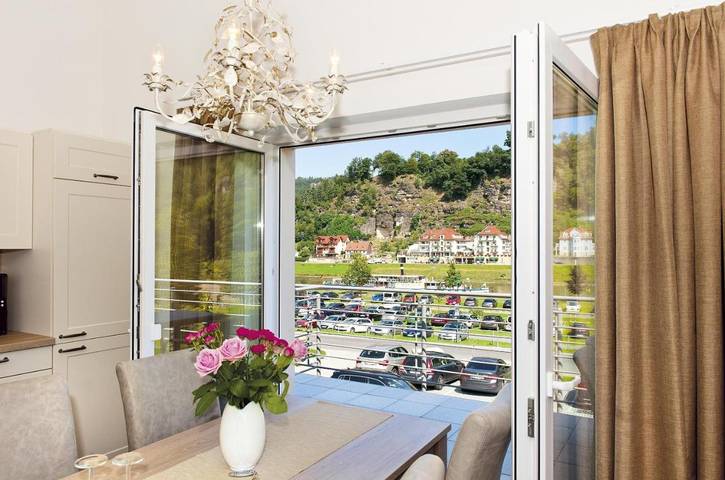 Ferienwohnung für 4 Personen, mit Garten und Ausblick sowie Sauna in Rathen - 4