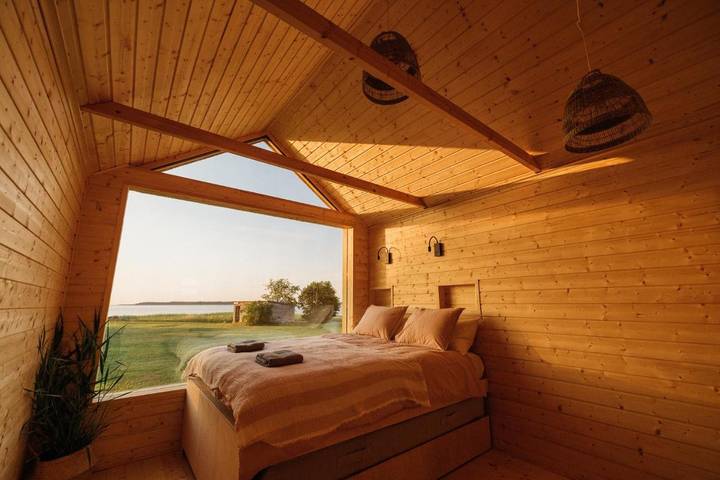 Camping für 4 Personen, mit Garten und Terrasse sowie Ausblick und Sauna in Saaremaa