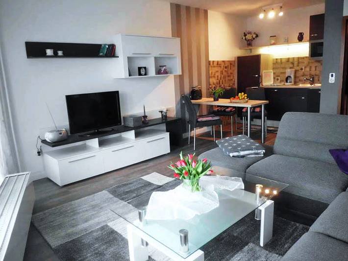 Ganze Ferienwohnung, Strandresidenz Rosengarten - 2-Raum-Fewo in Hafen Büsum, Büsum