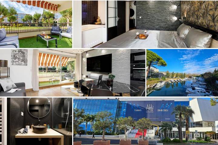 Gîte pour 4 personnes, avec vue et piscine ainsi que sauna et jardin dans Office De Tourisme Et Des Congres De Mandelieu - 2