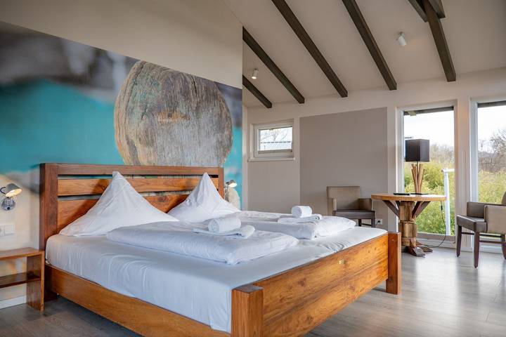 Ferienhaus mit Meerblick für 6 Personen, mit Sauna und Garten in Neustadt in Holstein