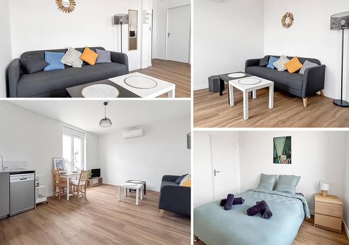 Appartement de vacances pour 2 personnes, avec jardin