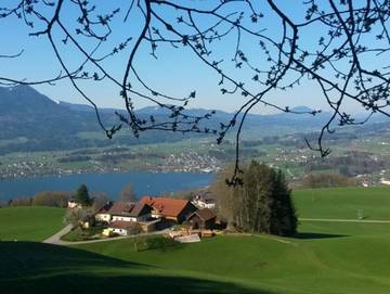 Ferienwohnung für 2 Personen, mit Pool und Garten sowie Balkon am Mondsee