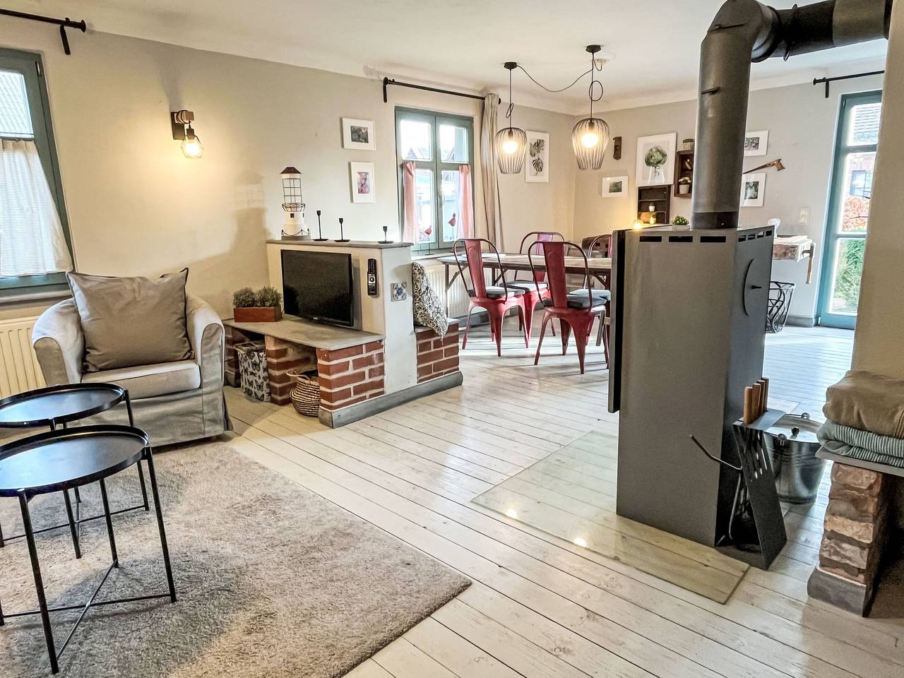 Reetgedecktes Ferienhaus Seelchen in Neuendorf (Usedom), Lütow