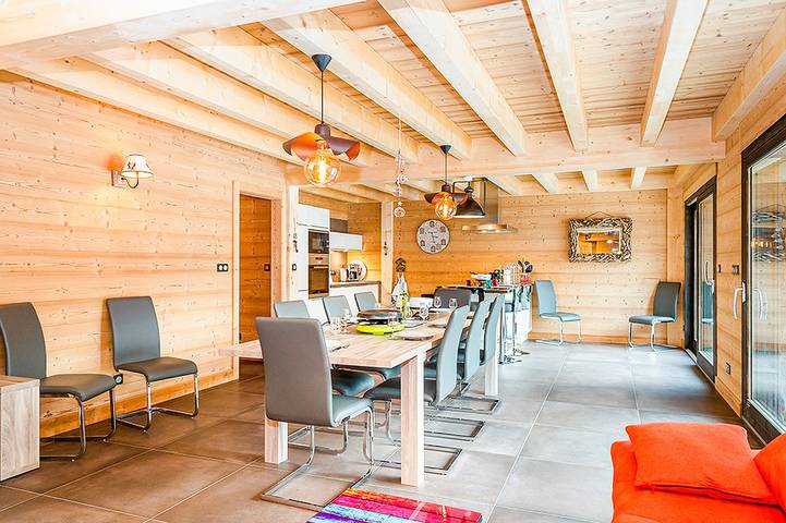 Chalet pour 14 personnes, avec jacuzzi ainsi que sauna et balcon à Chatel - 4