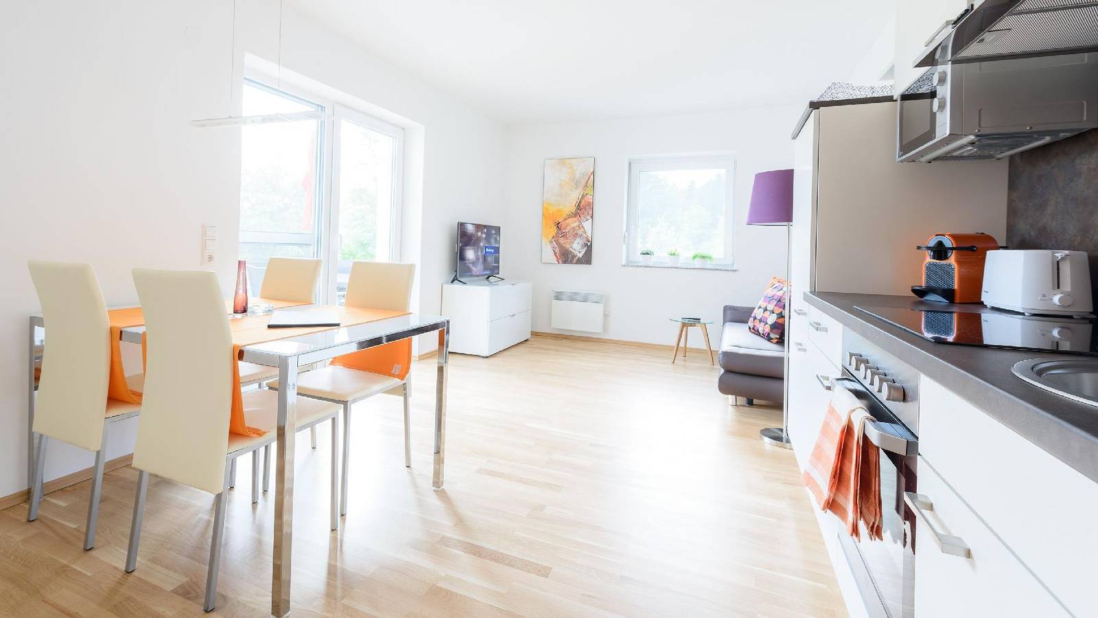 Ganze Ferienwohnung, Stylisches Ferienappartment mit zwei Balkonen in Karawanken und Bachergebirge, Sankt Kanzian am Klopeiner See