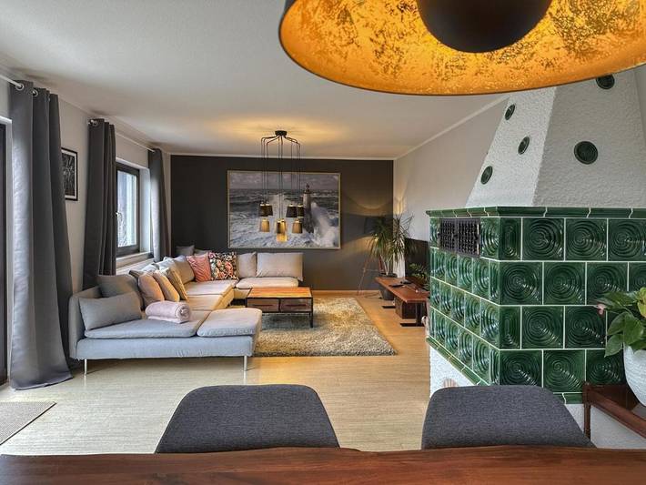Ferienhaus für 7 Personen, mit Balkon und Garten