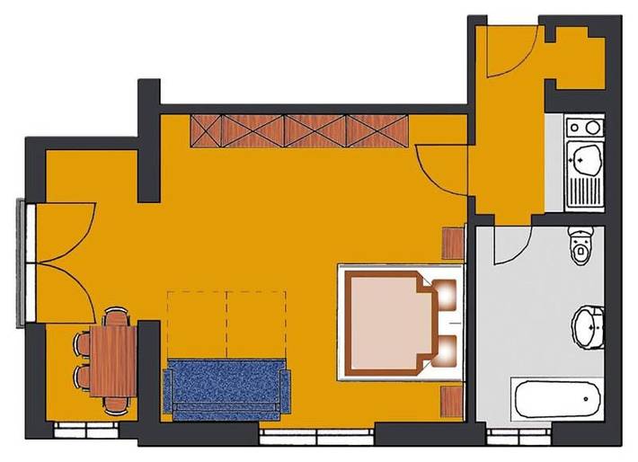 Ferienwohnung für 2 Personen, mit Balkon und Sauna sowie Ausblick in Obertauern - 2