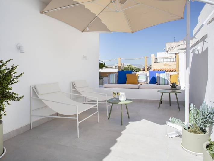 Apartamento para 2 personas, con terraza en Málaga