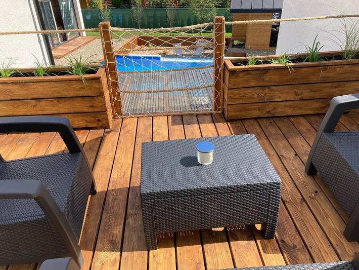 Ferienhaus in Świnoujście mit Pool in Swinemünde, Stettiner Haff