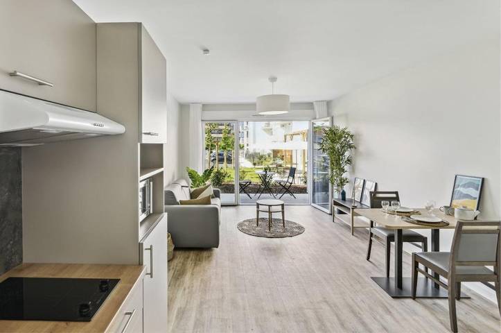 Appartement de vacances pour 4 personnes, avec balcon et jardin
