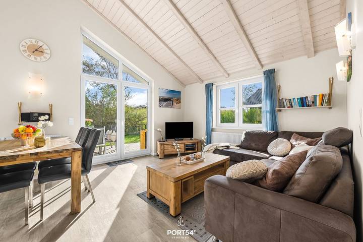 Modernes Holz-Ferienhaus Tingeltuthus Dagebüll mit Terrasse für 6 Personen in Dagebüll, Nordfriesland