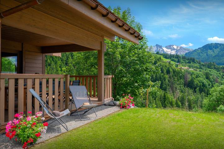 Chalet für 11 Personen, mit Garten und Sauna sowie Whirlpool, kinderfreundlich