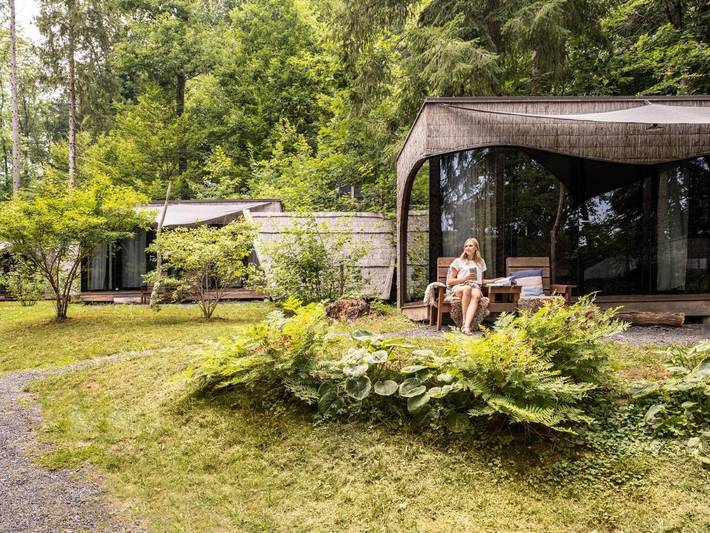 Ferienpark für 2 Personen, mit Terrasse und Garten sowie Sauna und Ausblick in Slowenien