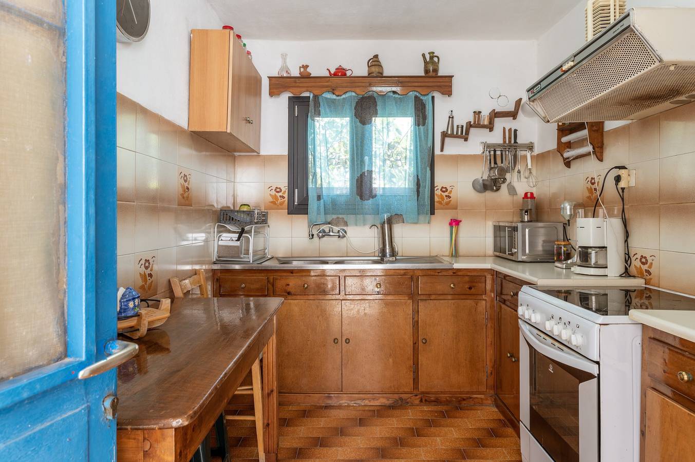 Ferienhaus 'Andros Traditional House' mit Bergblick, privater Terrasse und privatem Garten in Pera Chorio, Andros