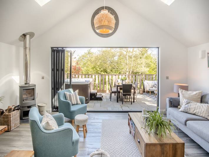 Log cabin for 6 people, with garden on the Isle of Wight