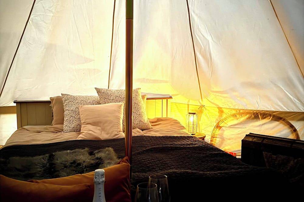 Einzigartige Glamping-Erfahrung mit Alpakas in der Natur bei Laholm in Halland