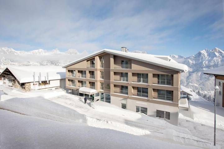 Hotel für 2 Personen, mit Terrasse und Sauna in Flumserberg Tannenboden