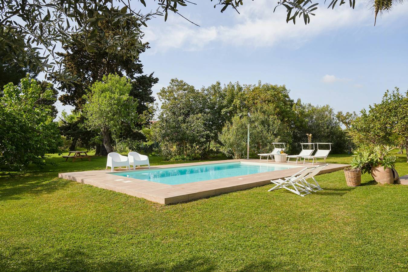 Tropical fruit garden villa in Lido di Noto in Spiaggia di Eloro, Lido di Noto