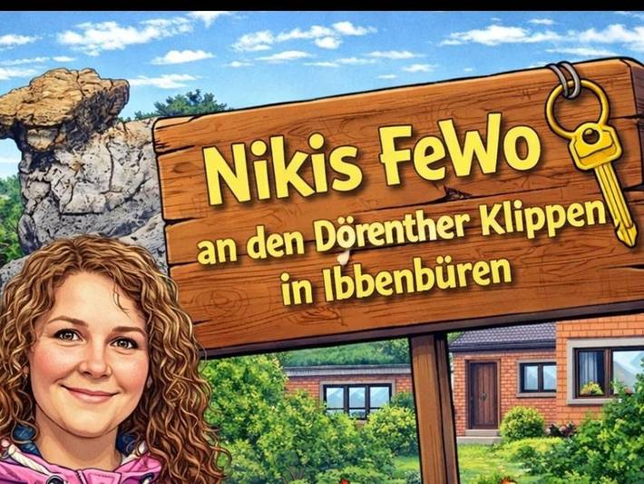 Ferienwohnung für 6 Personen, mit Balkon und Terrasse sowie Ausblick in Ibbenbüren