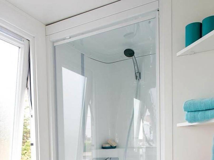 Camping Des Neiges - Mobile home 4 persons - Loggia in Aigueblanche, Savoie